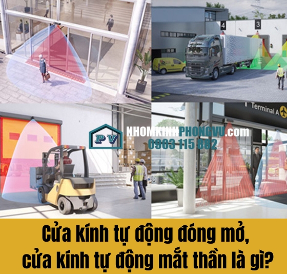 Cửa kính tự động đóng mở, cửa kính tự động mắt thần là gì?