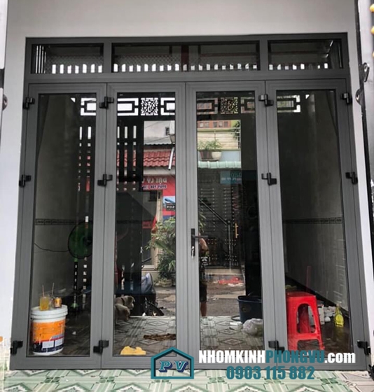 Lắp đặt cửa nhôm xingfa 4 cánh nhà chị Mai, Nguyễn Thị Tú, Bình Hưng Hòa B, Bình Tân