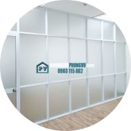 Vách ngăn nhôm kính giá rẻ
